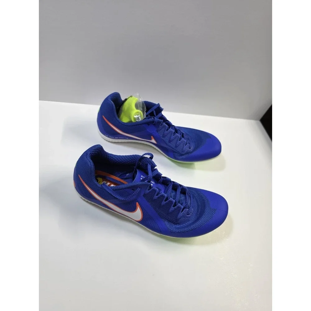 Nike Zoom Rival Racer Blue Safety Orange Track Shoes Mens Size 9